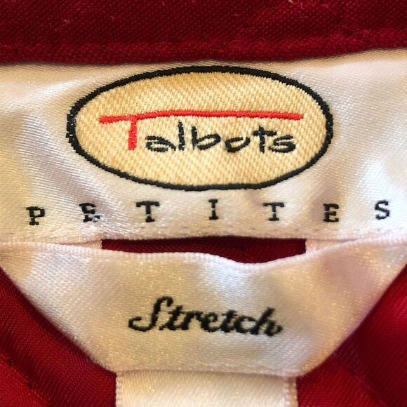 Talbots Petite Quilted Lightweight Red Shacket Jacket SM - Picture 7 of 9